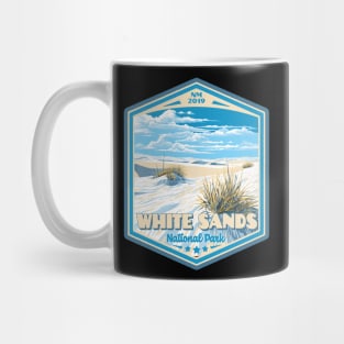 White Sands National Park Vintage WPA Style Outdoor Badge Mug